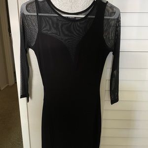 Black Mesh Dress